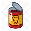 Canned Food Dog Open Icon