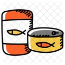 Jarred Fish Canned Fish Tinned Fish Icon