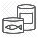 Canned Food Tin Can Container Fish Pet Icon