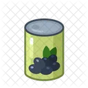 Canned Food Olives Black Icon