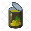 Canned Food Olives Open Icon