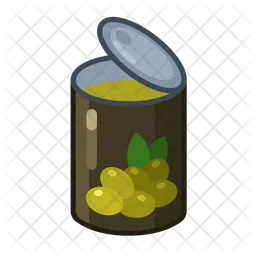 Canned olives open  Icon