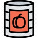 Canned Peach Food Icon