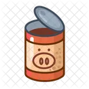 Canned Food Pork Open Icon