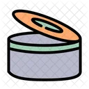 Canned Trash Can Bin Icon