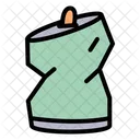 Canned Trash Can Bin Icon