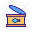 Tuna Fish Contour Icon