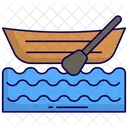 Canoa Barco Caiaque Ícone