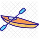 Canoeing Sport River Icon