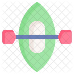 Canoe Icon - Download in Flat Style