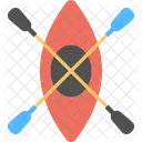 Peddle Boat Travelling Icon