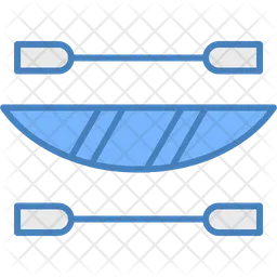 카누 카약 보트 외륜 조정 스포츠 카누 타기 물 래프팅 여행  아이콘