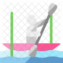 Canoe Slalom Canoeist Paddler Icon