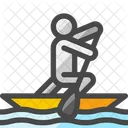 Canoe Sprint Canoeist Paddler Icon