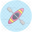 Canoe With Oar  Icon
