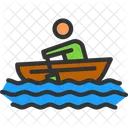 Canoeing Exercise Kayak Icon