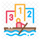 Boat Rowing Competition Icon