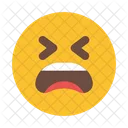 Cansado Emoji Smileys Ícone