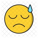 Cansado Emocao Emoticon Ícone