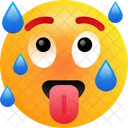 Cansado Emoji Emoticones Icono