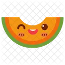Cantalope Fruit Face Icon