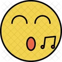 Cantando Emoji Cara Icon