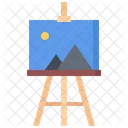 Canvas Easel Picture Icon