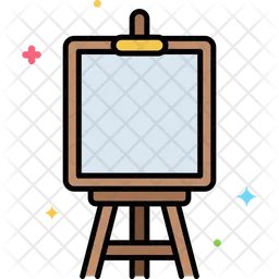 Canvas And Easel  Icon
