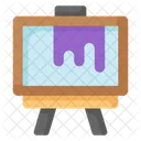 Canvas Board Painting Icon