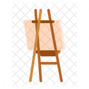 Easel Canvas Artist Materials Easel Art School Icon