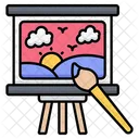 Canvas Painting Painting Drawing Icon