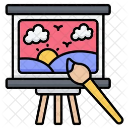 Canvas Painting  Icon