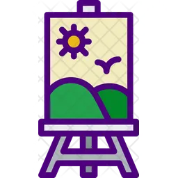 Canvas Painting  Icon