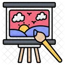Canvas Painting  Icon