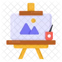 Painting Stand Canvas Painting Canvas Art Icon