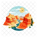 Canyon river  Icon