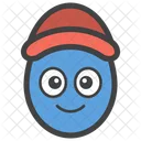 Cap Egg Smiley Egg Emoji Emoticon Icon