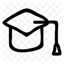 Graduate Education Cap Icon