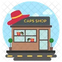 Cap Store Garment Store Commercial Building Icon