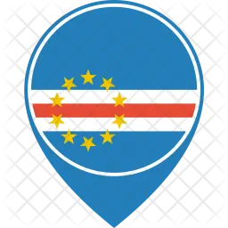 Cape verte Flag Icône