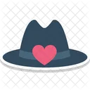 Cap With Heart Hat With Heart Love Sign Icon