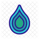 Capa de gota de agua  Icono