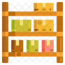 Capacidade De Prateleira Rack De Caixa Armazem Ícone