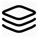 Capas Minimalistas Icono