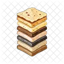 Icono De Capas De Piel Icono