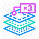 Capas de tejidos  Icono