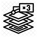 Capas de tejidos  Icono