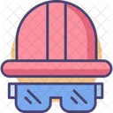 Equipo De Capataz Gorra De Trabajador Casco De Trabajador Icono