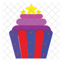 Capcake Pizza Slice Bake Cake Icon
