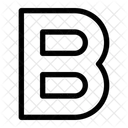 Capital b letter  Icon
